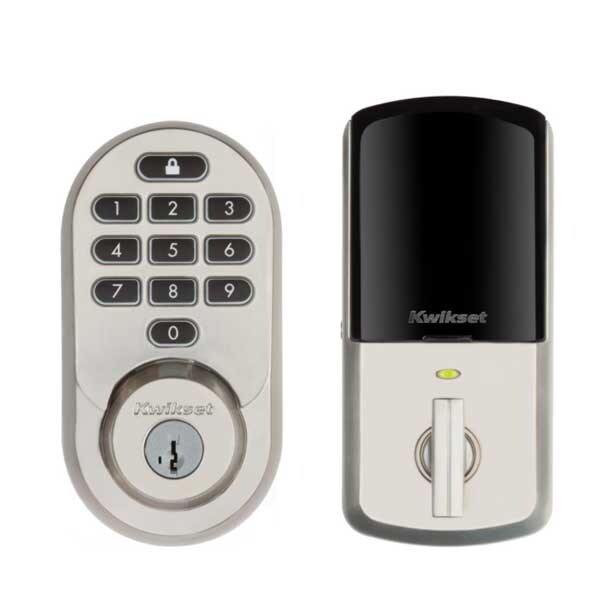 Kwikset: Halo SmartKey Electronic Touchscreen Keyless Entry Deadbolt with WiFi / Satin Nickel